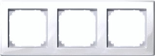 Schneider Electric Merten - M-Smart Afdekraam schakelmateriaal Semt Afdkrm 3-Vdg Polar-Wt