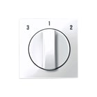 Schneider Electric Merten - Systeem M Bed.element / centr.pl. schakelmat. Semt Bedelem+Knop 3-1-2 Pwit
