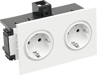 Rehau by OBO - SIGNA Wandcontactdoos (WCD schakelmat.) Wcd 2V Afdkrm Wt