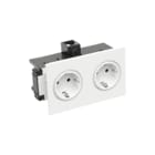Rehau by OBO - SIGNA Wandcontactdoos (WCD schakelmat.) Wcd 2V Afdkrm Wt