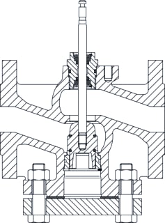 TA - Tweewegregelafsluiter 2Wregelaf Gg Dn32 12,5 14Mm