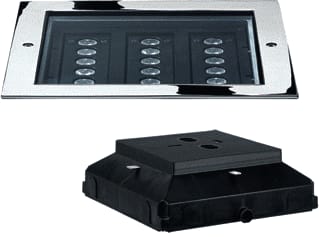 Performance in lighting - STEEL SQUARE Bodeminbouwarmatuur 301490