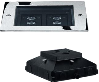 Performance in lighting - STEEL SQUARE Bodeminbouwarmatuur bdminbarm 301463