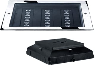 Performance in lighting - STEEL SQUARE Bodeminbouwarmatuur 301503