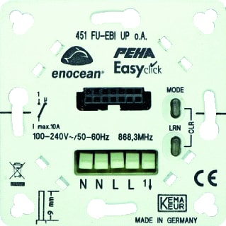 Honeywell Peha - Easyclick Schakelactor bussysteem Ec Wandontv 1Kan Basiselm