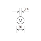 Legrand - VAN GEEL Sluitring 8.4X20X1.25 M8