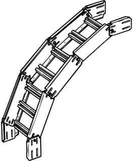 Legrand - VAN GEEL Bocht/hoekstuk kabelladder Stijg-/Vervalst Thvz H60