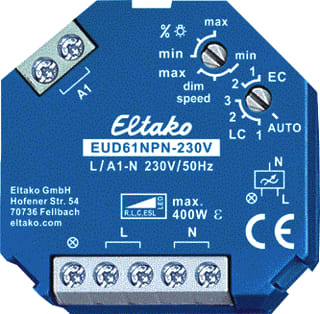 Eltako - 61-serie Dimmer Eud61Npn-230V
