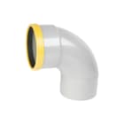 Wavin - Fitting met 2 aansluitingen pvc bocht 88 250 sn8 0,75d