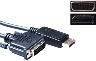 ACT - PC-kabel Kab Dp-Dvi M/M 3M