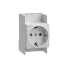 Hager - Component voor din-rail Wandcontactdoos modulair Din-Rail Wcd R.A. Steek
