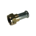Henco - 26P-Z Fitting met 2 aansluitingen Pers/Schr.Ov/Kop.20X1/2Bi