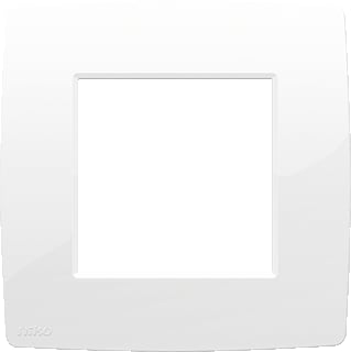Niko - Original Afdekraam schakelmateriaal Afdkrm 1Vdg Gl Wt