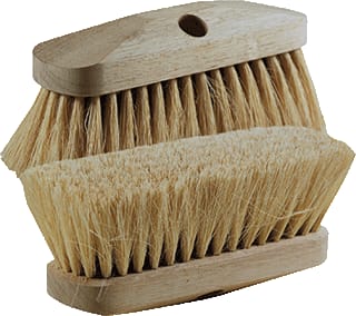 Borstelwerken - bezem LUIWAGEN FIBER HALFL 23CM