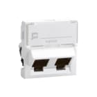 Legrand - LCS² datasysteem Mosaic Datacontactdoos twisted pair 2Xrj45 Utp Lcs5 2Mod Hk