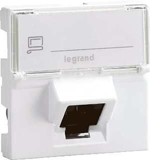 Legrand - LCS² datasysteem Mosaic Datacontactdoos twisted pair Rj45 Ftp Lcs6 2Mod Hk