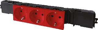 Legrand - VAN GEEL Contactdooscombinatie snap-on wcd 3v 3p rd wsta