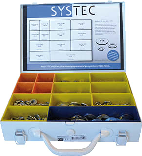Systec - assortimentsdoos bevestigingsmat. ASS RINGEN DIVERS VZ