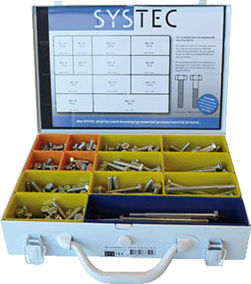 Systec - Assortimentsdoos bevestigingsmat. Ass M8 Tap&Zesk.Bout Vz
