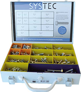 Systec - Assortimentsdoos bevestigingsmat. Ass M6,8&10 Tapbouten Vz