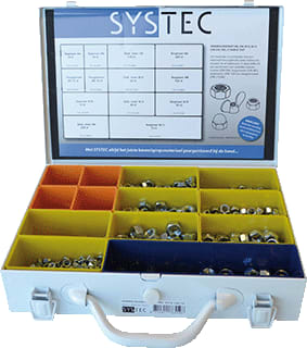 Systec - assortimentsdoos bevestigingsmat. ASS MOEREN DIVERS VZ