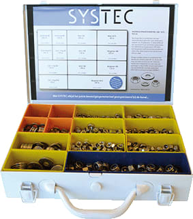 Systec - Assortimentsdoos bevestigingsmat. Ass Moeren&Ringen Div. Vz