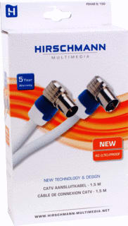 Hirschmann Multimedia - Patchkabel coax shop fekab 9 kabel 1,50m