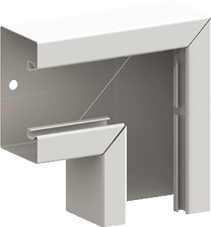 Legrand - VAN GEEL GWO Snap on Verticaal hoekstuk wandgoot Snap H-Stijg-/Zakst 85X50
