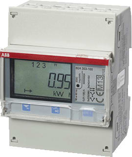 ABB - System pro M compact B24 Elektriciteitsmeter Kwh 3F Indir 6A 400V Puls