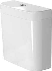 Duravit - Happy D.2 Opbouwspoelreservoir reserv 4.5/3ltr ond wit
