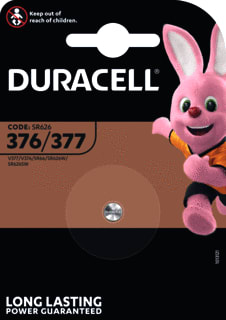 Duracell - Zilveroxide Batterij, niet oplaadbaar Knoopcel D377 Br