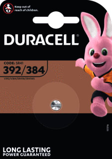 Duracell - Zilveroxide Batterij, niet oplaadbaar Knoopcel D392/384 Br