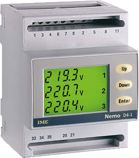 IME - Nemo D4 Elektriciteitsmeter nemod4 5a/3fn din puls