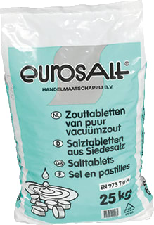 Eurosalt - Toebeh./onderdelen v waterontharder ONTH. ZOUT TABLET 25KG
