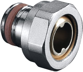 Oventrop - Toebeh./onderd. radiatorappendage Staartstk 1/2"Bux3/4Biw