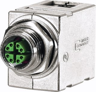 Metz Connect - BTR Modulaire koppeling M12 Kastdoorvoer Haaks