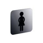 Normbau - Inox Care Pictogram sanitaire ruimte Symbool Nt.Pct 2 Vrouw