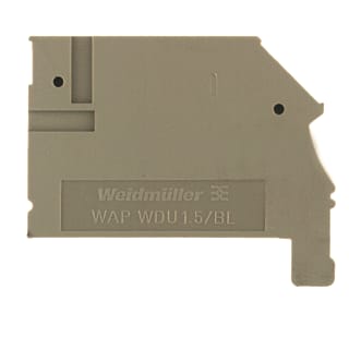 Weidmüller - Eindplaat rijgklem 1577330000 Ds50