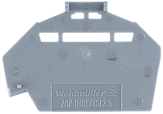 Weidmüller - Eindplaat rijgklem Afslpl Zap/Tw6/3An Bl Ds20