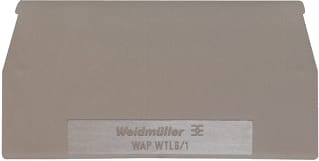 Weidmüller - Eindplaat rijgklem Wap Wtl6/1 En Ds20