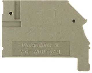 Weidmüller - Eindplaat rijgklem WAPWDU1.5/BLZ/ZA DS50