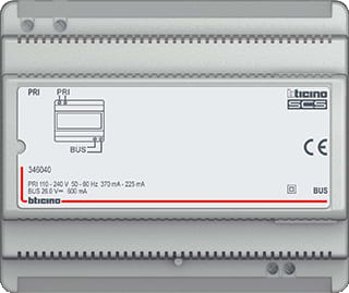 Bticino - My Home Voedingseenheid bussysteem Voeding Voor Audio 600Ma
