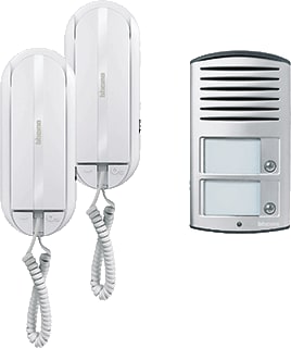Bticino - Classe 100 Deurintercom-set Audiokit L2 Met 2 Binpost