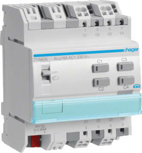 Hager Tebis - Actor Schakelactor bussysteem Schak.Actor 4V,16A Tya604D