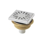 Aquaberg - 4015 Vloerput met 1 aansluiting Vloerput 150X150 Rvs