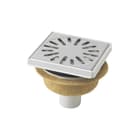 Aquaberg - 4015 Vloerput met 1 aansluiting Vloerput 146X146 Rvs