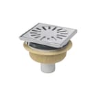 Aquaberg - 4015 Vloerput met 1 aansluiting Vloerput 146X146 Sierrnd
