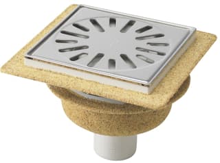 Aquaberg - 4015 Vloerput met 1 aansluiting Vloerput 146X146 Flens Sier