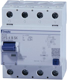 Doepke - Aardlekschakelaar Dfs4B Aardlkschk 40A/4P