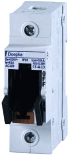 Doepke - NEOZED patroonlastscheider d0 lstschd 63a/1p leeg